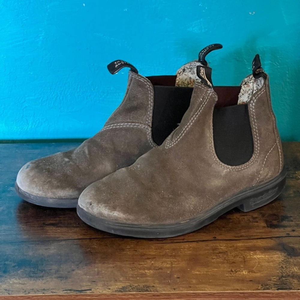 Blundstone Boots Kid's Brown Leather Chelsea US Youth 3 (AU 2) Distressed Finish